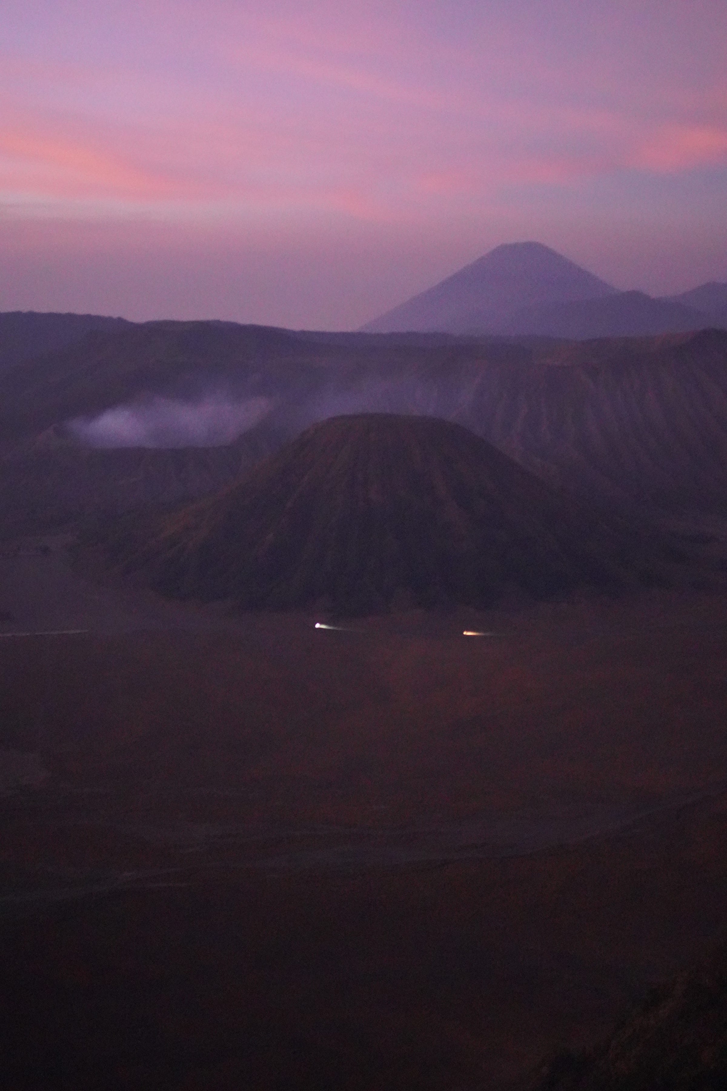 Starix Luo — volcanic landscape at dusk